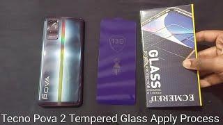 TECNO POVA 2 - How To Put & Apply Tempered Glass On Tecno Pova 2