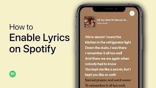 How To Enable Lyrics on Spotify (iOS & Android)