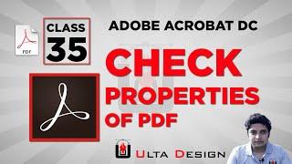 Check PDF file properties - Adobe Acrobat Pro - Class 35 - Ulta Design