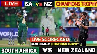 SA Vs NZ Live: South Africa Vs New Zealand Live Match I Champions Trophy 2025 Live I Cricket Live