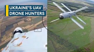 Drone duel: Ukraine's new battlefield tactic to attack Russian UAVs