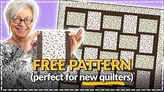 Free Quilt Pattern! SEW FAST & Perfect for Double Focus Prints!