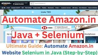 Ultimate Guide: Automate Amazon Website with Selenium in Java (Step-by-Step) #amazon #selenium #scra