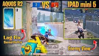 AQUOS R2 Vs iPAD Mini 5 PUBG TestAquos r2 Lag fixAquos r2 Senstivity