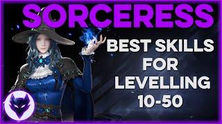 Lost Ark ~ Sorceress BEST SKILLS for LEVELLING from 10-50!! || Levelling Guide!