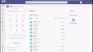 Microsoft Teams Phone System Product Demonstration with 8x8