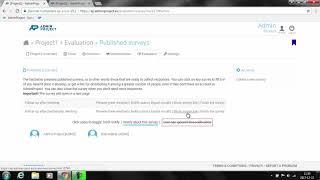 AdminProject tutorial - evaluation