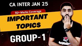 GROUP 1 MOST IMP TOPICS CA INTER JAN 25 IMPORTANT CHAPTERS