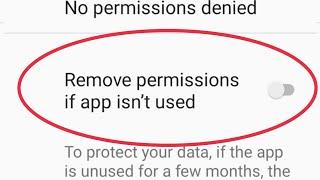 How To Remove permission if app isn't used application in Android