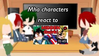 My hero academia characters react to film theory/this took forever 