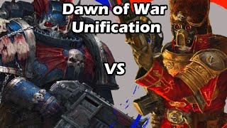 Dawn of War Unification: 1 vs 1 Nightlords (MrLandshark) vs Vostroyan Firstborn (Franz)