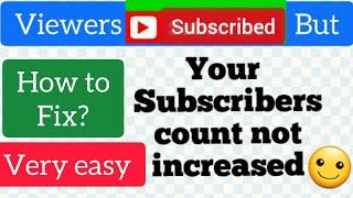 YouTube subscriber count not updating problem Fix 100%| subscriber count stuck problem 2021 Solve|