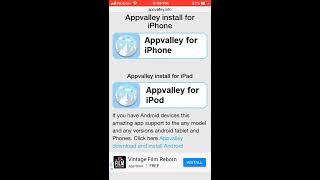 Appvalley install for iOS 12, iOS  11.4.1, iOS 10 on iPhone & iPad without jailbreak 2018