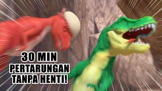 [ 30 min ] PERTARUNGAN DINOSAUR: TREX mengatur serangan! | full episode | dinotrainers | kompilasi