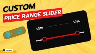 Double Range Price Slider React js & Tailwind CSS | Double Range Slider React