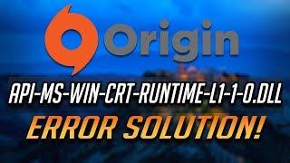 FIX Origin Error api-ms-win-crt-runtime-l1-1-0.dll [2024]