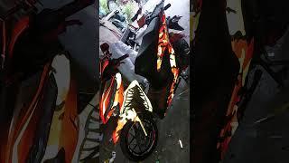 shark camo design honda click #stickazone