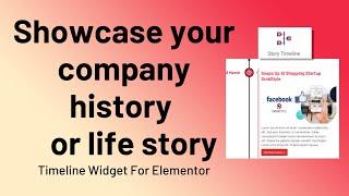 Timeline Widget For Elementor–Showcase Your Company History Or Life Story