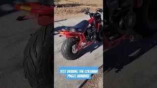 Test driving the Coleman 196cc Mini Bike