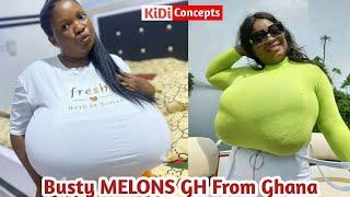 Meet Her Excellency AJ, The woman with the biggest Boobs in Ghana  / Busty GH