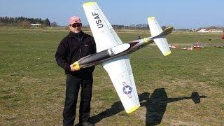 P51 Mustang as PSS glider, first flight.