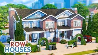 Willow Creek Row Houses  The Sims 4 Speed Build | No CC