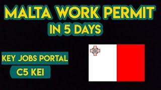 Malta Work Permit in 5 Days || Key Employee Initiative