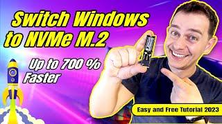 How to Transfer Windows from SSD to NVMe M2 for free - Tutorial 2023