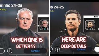 eFootball Jose Mourinho vs Xabi Alonso: deep analyze/ Who’s the BEST Manager for YOUR Team playstyle