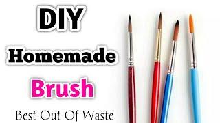 DIY : Homemade Paint Brush / How to make paint brush at home / Paint Brush making at home /DIY Brush