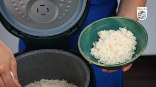 How to Cook Rice using the Philips Digital Rice Cooker 3000 Series (HD4518) #PhilipsRiceCooker