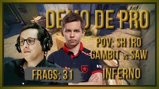 [PT] zorlaK Analisa: PoV SH1R0 - GAMBIT vs SAW - INFERNO [Demo de Pro]