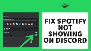 How To Fix Spotify Not Showing On Discord (2023) | Discord Not Showing Spotify Status (Fixed)