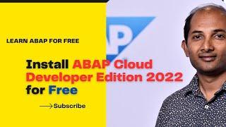 Start Learning ABAP Today: Install ABAP Cloud Developer Edition 2022 for Free #abap #installation