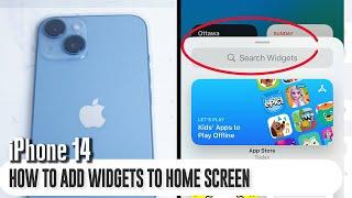 iPhone 14 - How to add widgets on the iPhone 14 / Plus / Pro / Pro Max
