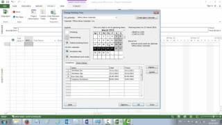 MS Project 2013 Calendar & Project Start Date