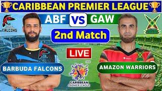 Guyana Amazon Warriors vs Antigua & Barbuda Falcons, 2nd T20 | ABF vs GAW Live Score & Commentary