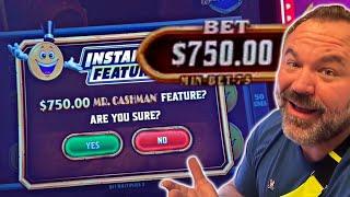 $750.00 Mr. Cashman Feature!! Casino Buy a bonus Slot Play