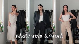 MY 9-5 OUTFITS | how to style your work ootd, easy styling tips, office outfit must-haves