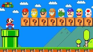 Super Mario Bros. but there are MORE Custom COINS All Characters!