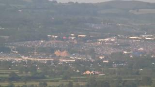 Festival site from Glastonbury Tor 2010