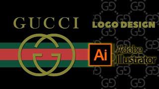 GUCCI LOGO DESIGN ILLUSTRATION - Adobe Illustrator 2021