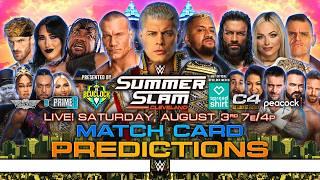 WWE SummerSlam 2024 - Match Card Predictions