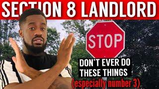 5 Things A Section 8 Landlord Should NEVER Do