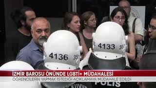 İZMİR BAROSU ÖNÜNDE LGBTİ+ MÜDAHALESİ