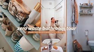 ZERO WASTE BATHROOM TOUR // plastic-free care products, cleaning and toilet paper tips