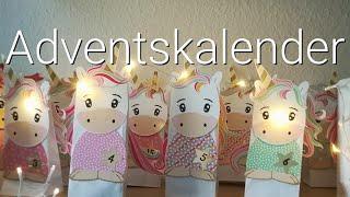 Einhorn Adventskalender | DIY Inhalt für Kleinkinder | Spielzeug | Süßigkeiten