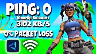 How To Get 0 PING In FORTNITE! (GearUp Booster)