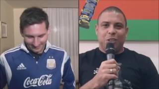 Messi: El mejor delantero que vi en mi vida fue Ronaldo el Fenomeno.