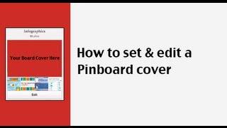 How to set and edit a board cover photo on Pinterest